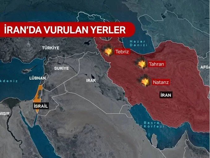 İsrail İran'a saldırdı